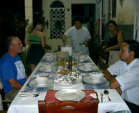 La cena en Villa Rio-Mar