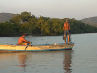 Fishing on River